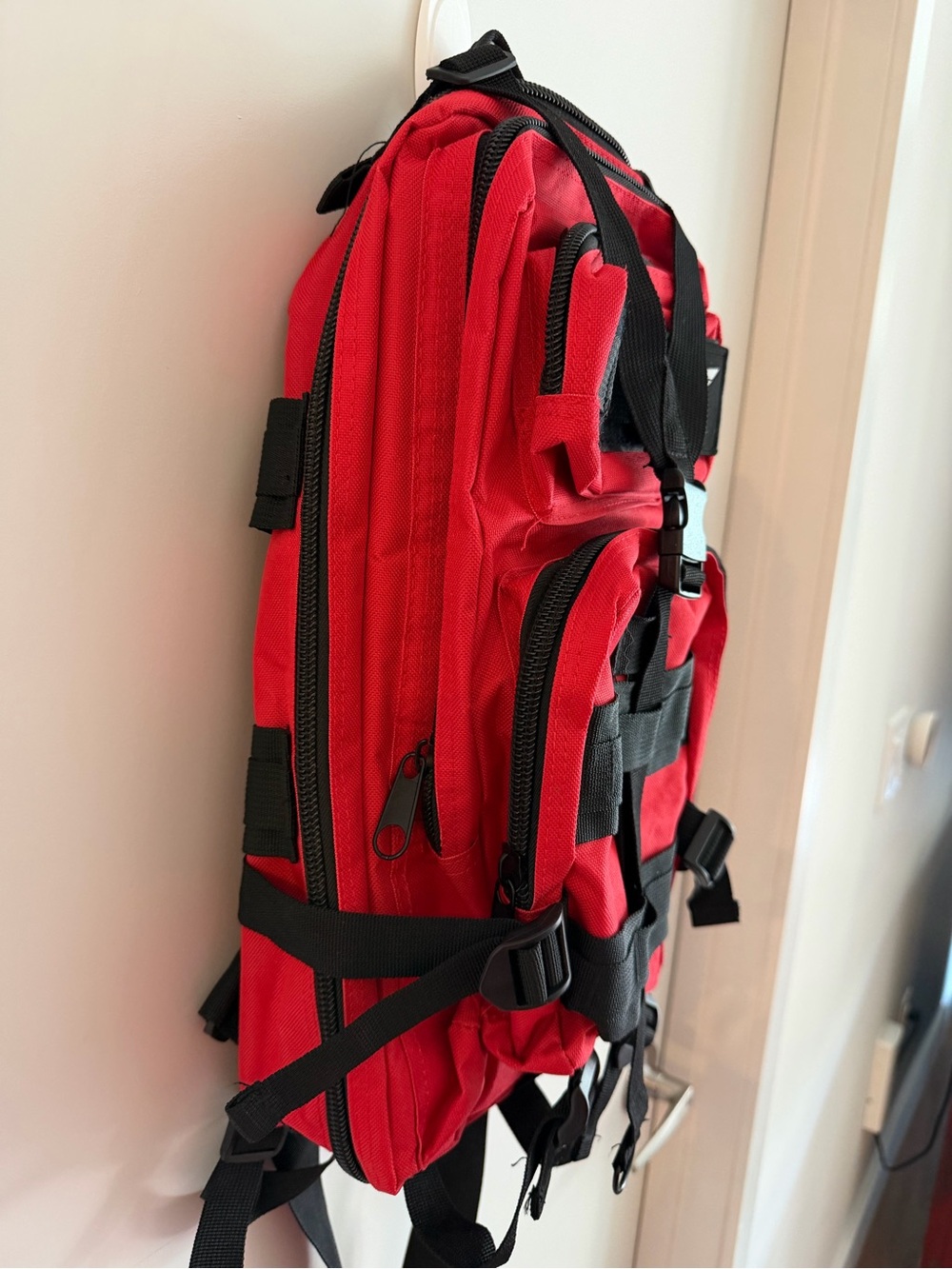 Red Tactical Backpack - Picture 3 of 8
